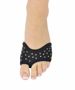 Danshuz Neoprene Half Sole Shoe Solid Colors With Rhinestones