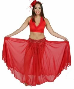 Miss Belly Dance Belly Dance Skirt-Top & Beaded Belt Costume Set | Shereen BELLY DANCE COSTUMES