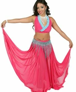 Miss Belly Dance Belly Dance Skirt-Top & Beaded Belt Costume Set | Shereen BELLY DANCE COSTUMES