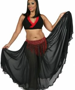 Miss Belly Dance Belly Dance Skirt-Top & Beaded Belt Costume Set | Shereen BELLY DANCE COSTUMES