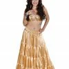 Miss Belly Dance Belly Dance Golden Skirt, Bra & Belt Costume Set | Princess Of Raqs