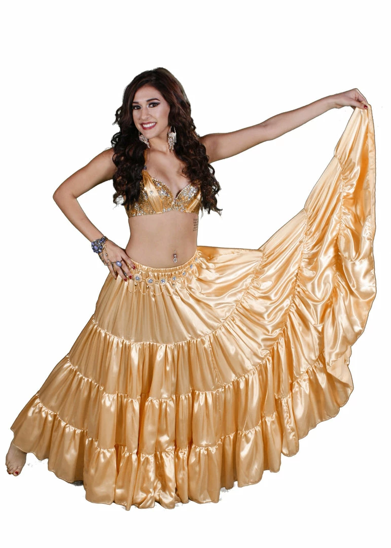 Miss Belly Dance Belly Dance Golden Skirt, Bra & Belt Costume Set | Princess Of Raqs 2 Miss Belly Dance Belly Dance Golden Skirt, Bra & Belt Costume Set | Princess Of Raqs