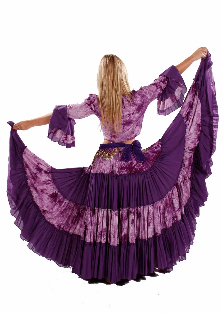 MissBellyDance Top & Skirt Sets Belly Dance 25 Yard Patterned Skirt, Top & Hip Scarf Costume Set | BATIK AND BELLY 2 MissBellyDance Top & Skirt Sets Belly Dance 25 Yard Patterned Skirt, Top & Hip Scarf Costume Set | BATIK AND BELLY