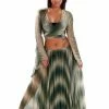 Miss Belly Dance Top & Skirt Sets Belly Dance Sheer Tribal Skirt & Top Costume Set | SKYLIT NIGHT