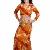 MissBellyDance Belly Dance Mermaid Skirt, Top & Belt Costume Set | Sophisticated Shimmy