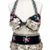 Miss Belly Dance Belly Dance Tribal Bra And Hip Wrap Costume Set BELLY DANCE COSTUMES