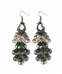 Miss Belly Dance Belly Dance Long Colorful Stoned Earrings | PEACOCK'S PRIDE