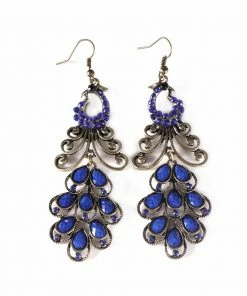 Miss Belly Dance Belly Dance Long Colorful Stoned Earrings | PEACOCK'S PRIDE