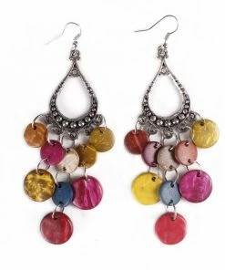 Miss Belly Dance Belly Dance Tear Drop Colorful Stoned Earrings | RAQS CANDY II