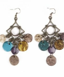 Miss Belly Dance Belly Dance Diamond Colorful Stoned Earrings | RAQA CANDY III