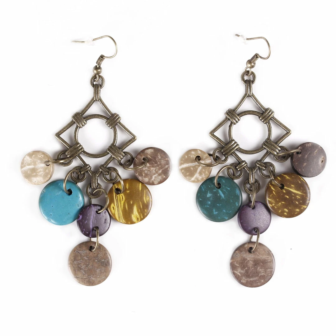 Miss Belly Dance Belly Dance Diamond Colorful Stoned Earrings | RAQA CANDY III 1 Miss Belly Dance Belly Dance Diamond Colorful Stoned Earrings | RAQA CANDY III