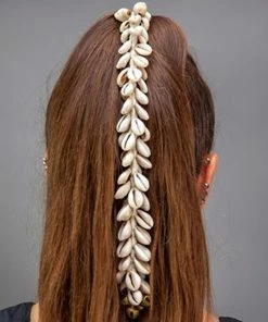 Miss Belly Dance 10" Cowry Shell Hair Tie With Bells Headwear