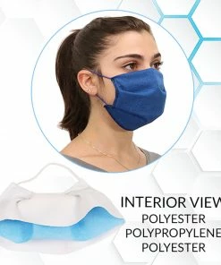 EUROTARD 3-PLY ANTIMICROBIAL FACE MASK , PPE Headwear