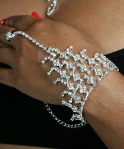 Miss Belly Dance Belly Dance Rhinestone Slave Bracelet JEWELRY & ACCESSORIES