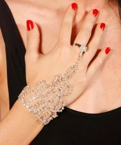 Miss Belly Dance Belly Dance Rhinestone Slave Bracelet JEWELRY & ACCESSORIES