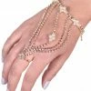 Miss Belly Dance Belly Dance Rhinestone Hand Bracelet | Delicate Hand Flower JEWELRY & ACCESSORIES