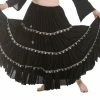 Miss Belly Dance Belly Dance Black 25 Yard Tassel Skirt | FESTIVAL FUN