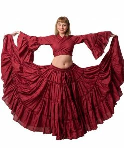 Miss Belly Dance Belly Dance Tribal Cotton 25 Yard Skirt | FIERY FRILLS BOTTOMS