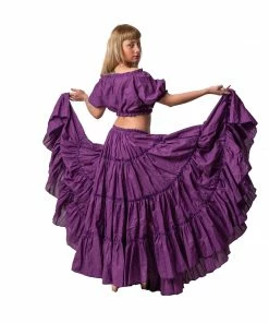 Miss Belly Dance Belly Dance Tribal Cotton 25 Yard Skirt | FIERY FRILLS BOTTOMS