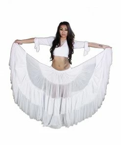 Miss Belly Dance Belly Dance 25 Yard Cotton Tulle Skirt BOTTOMS