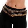 Miss Belly Dance BELLY DANCE TRIBAL COIN BELT WITH GEMS | GARONA OPA JEWELRY & ACCESSORIES
