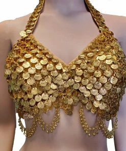 Miss Belly Dance Belly Dance Tribal Coined Bra | TOPS