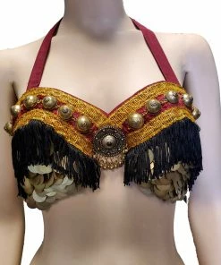 Miss Belly Dance TOPS Belly Dance Tribal Fringe Bra |
