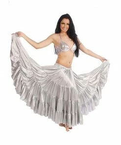 MissBellyDance Belly Dance 17 Yard Satin Skirt | THE GODDESS The Goddess