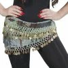 Miss Belly Dance Belly Dance 3 Straight Row Patterned Hip Scarf | URBANA RAQS