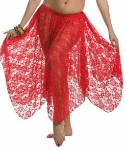 Miss Belly Dance Belly Dance 4 Panel Lace Skirt | LONG AND LOVELY LACE