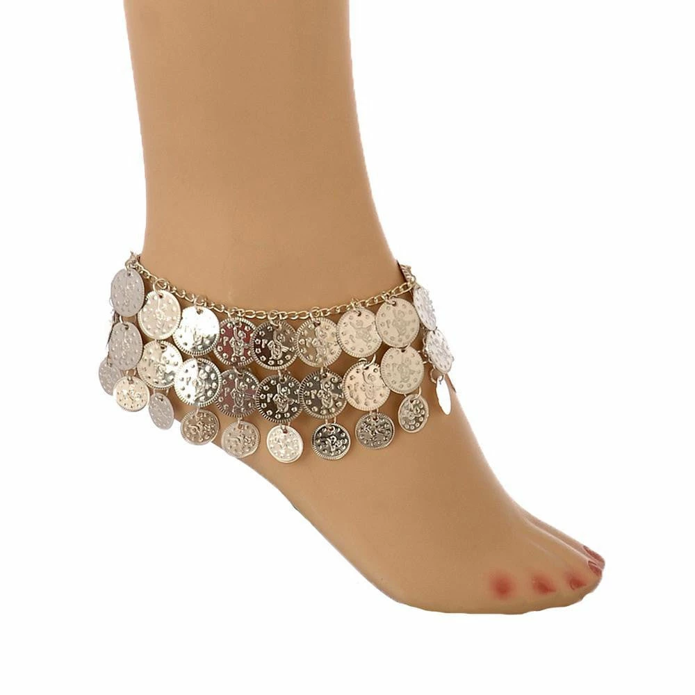 Miss Belly Dance Belly Dance Anklet With Coins 2 Miss Belly Dance Belly Dance Anklet With Coins