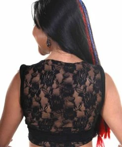 Miss Belly Dance Belly Dance Back Lace Top | BELLA STRAUS PLUS SIZE