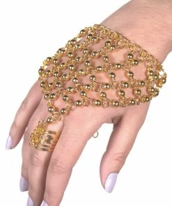 Miss Belly Dance JEWELRY & ACCESSORIES Belly Dance Beaded Hand Flower Bracelet | FLEURS DOS MANOS