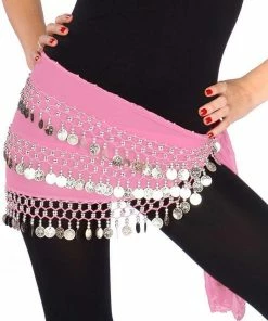 Miss Belly Dance Belly Dance Chiffon 3 Straight Rows Hip Scarf | TURKISTANI BOTTOMS