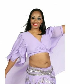 MissBellyDance TOPS Belly Dance Chiffon Choli Top | PERA PASTEL