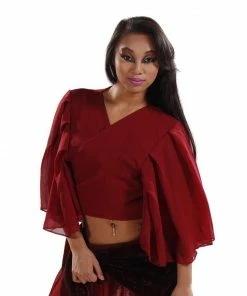 MissBellyDance TOPS Belly Dance Chiffon Choli Top | PERA PASTEL