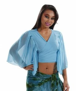 MissBellyDance TOPS Belly Dance Chiffon Choli Top | PERA PASTEL