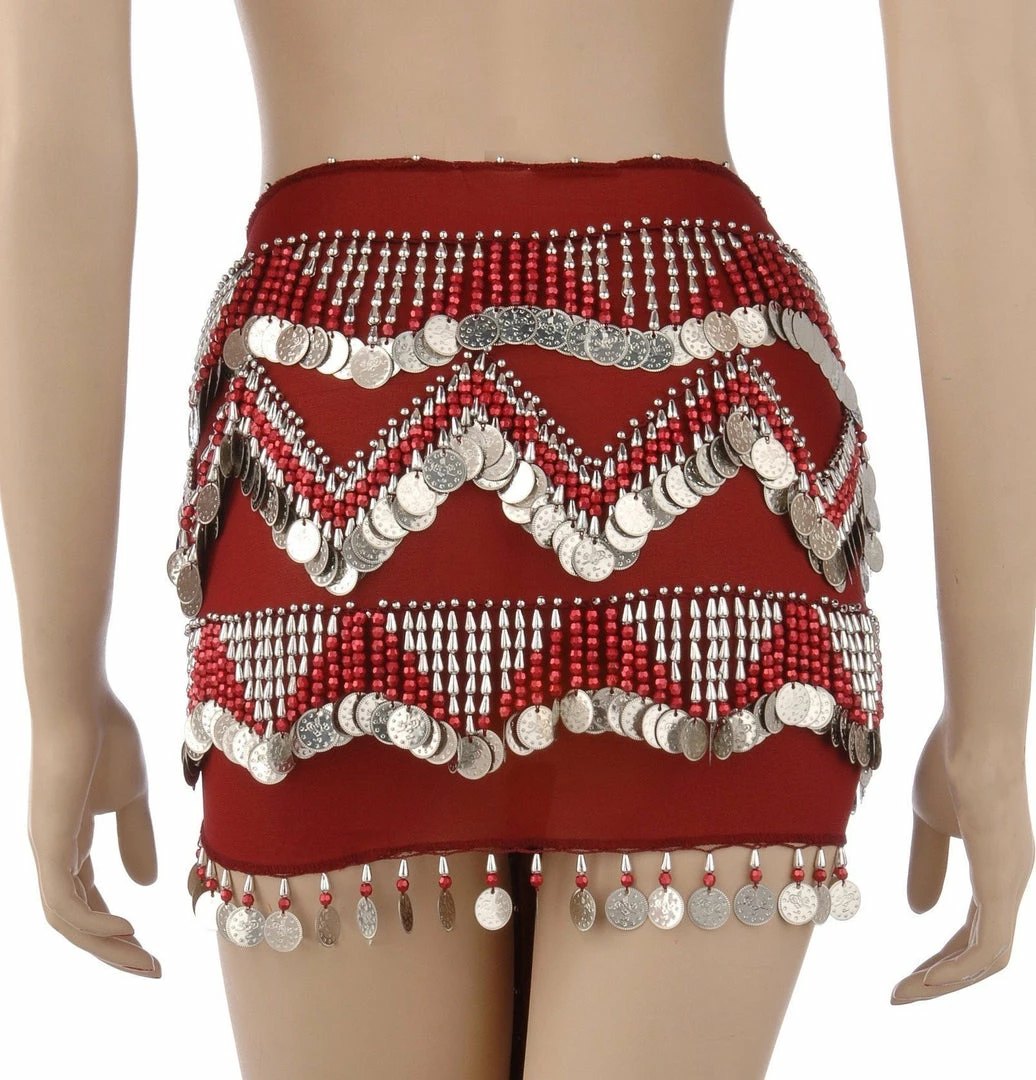 Miss Belly Dance Belly Dance Chiffon Colorful Beaded Hip Scarf | DYNAMITE DUNES 10 Miss Belly Dance Belly Dance Chiffon Colorful Beaded Hip Scarf | DYNAMITE DUNES