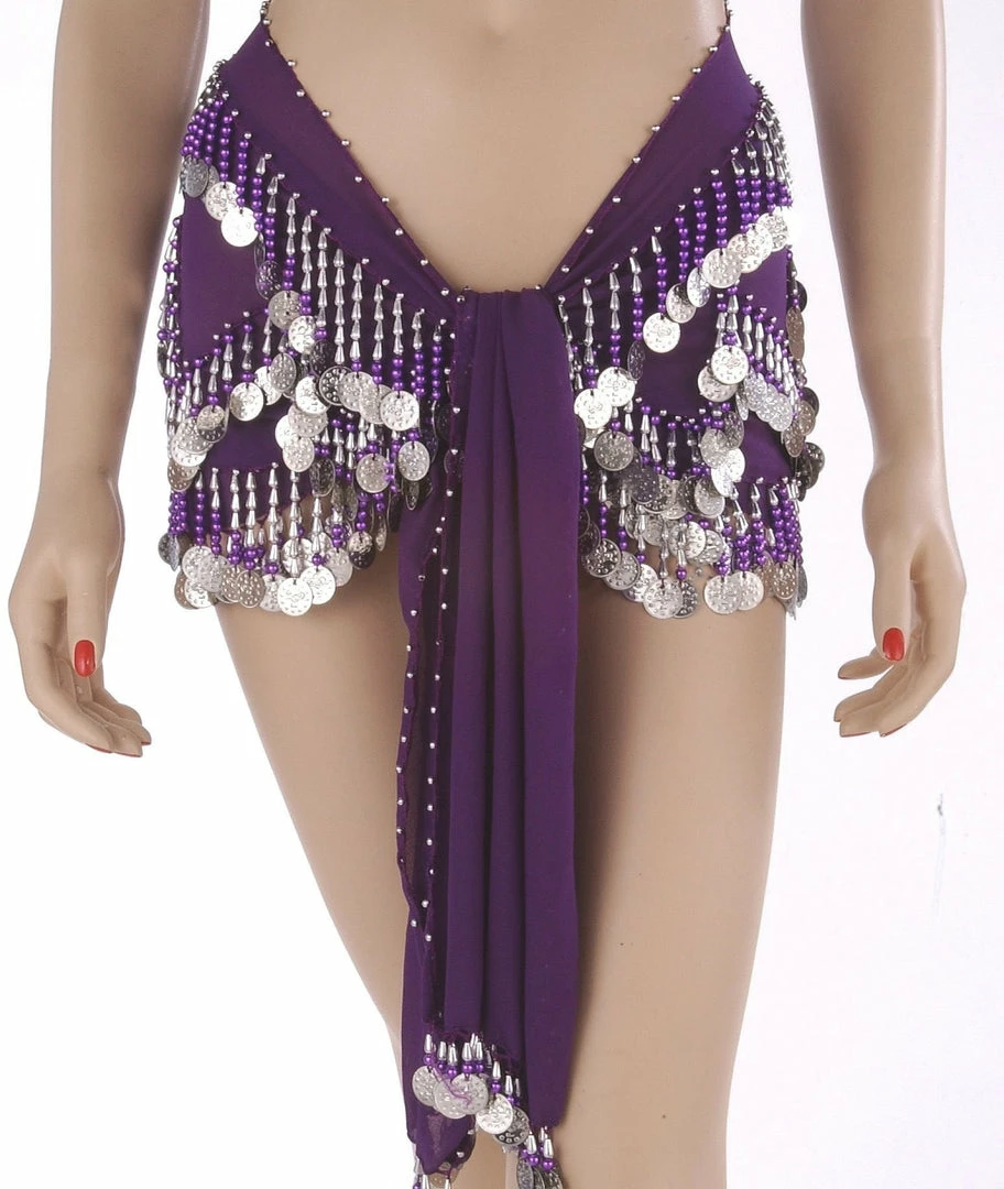 Miss Belly Dance Belly Dance Chiffon Colorful Beaded Hip Scarf | DYNAMITE DUNES 12 Miss Belly Dance Belly Dance Chiffon Colorful Beaded Hip Scarf | DYNAMITE DUNES