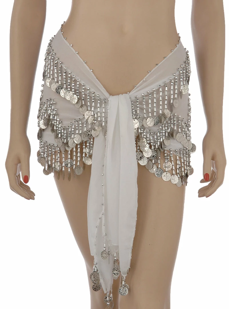 Miss Belly Dance Belly Dance Chiffon Colorful Beaded Hip Scarf | DYNAMITE DUNES 6 Miss Belly Dance Belly Dance Chiffon Colorful Beaded Hip Scarf | DYNAMITE DUNES