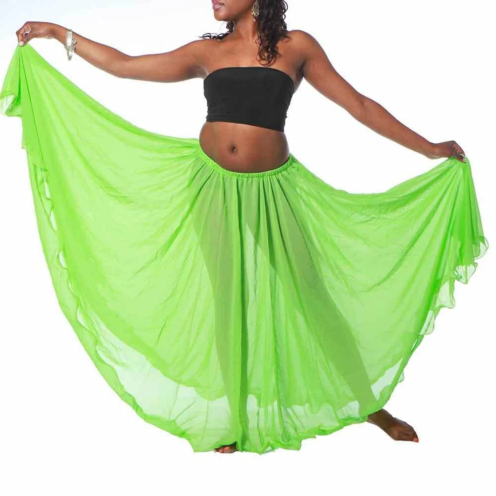 Miss Belly Dance BOTTOMS Belly Dance Chiffon Full Circular Skirt 5 Miss Belly Dance BOTTOMS Belly Dance Chiffon Full Circular Skirt
