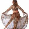 Miss Belly Dance BOTTOMS Belly Dance Chiffon Patterned Skirt | PERFECT PAISLEY