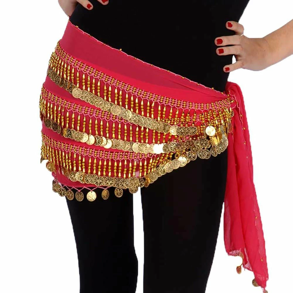 Miss Belly Dance Belly Dance Chiffon Rectangular 4 Straight Rows Teardrop Hip Scarf | BELADI BOTTOMS 4 Miss Belly Dance Belly Dance Chiffon Rectangular 4 Straight Rows Teardrop Hip Scarf | BELADI BOTTOMS