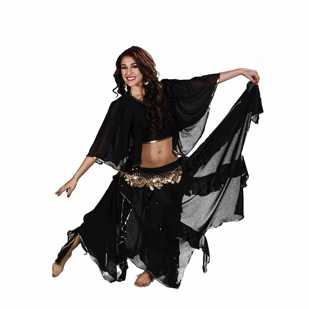 Miss Belly Dance BELLY DANCE COSTUMES Belly Dance Chiffon Skirt, Top, & Hip Scarf Costume Set | TOURE JAMILA 2 Miss Belly Dance BELLY DANCE COSTUMES Belly Dance Chiffon Skirt, Top, & Hip Scarf Costume Set | TOURE JAMILA