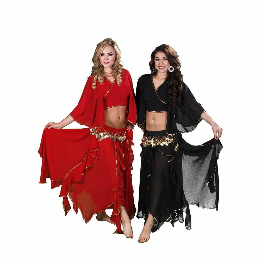 Miss Belly Dance BELLY DANCE COSTUMES Belly Dance Chiffon Skirt, Top, & Hip Scarf Costume Set | TOURE JAMILA 1 Miss Belly Dance BELLY DANCE COSTUMES Belly Dance Chiffon Skirt, Top, & Hip Scarf Costume Set | TOURE JAMILA