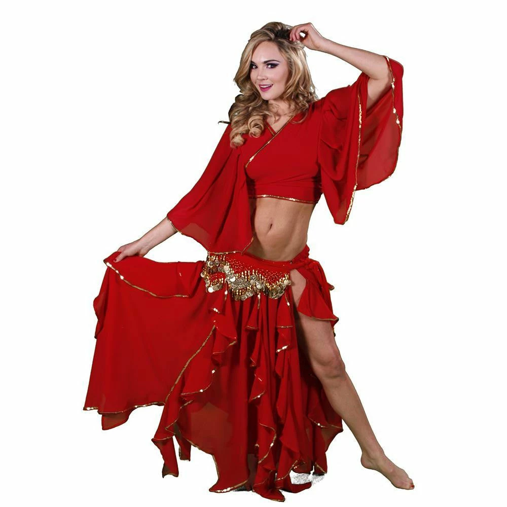 Miss Belly Dance BELLY DANCE COSTUMES Belly Dance Chiffon Skirt, Top, & Hip Scarf Costume Set | TOURE JAMILA 3 Miss Belly Dance BELLY DANCE COSTUMES Belly Dance Chiffon Skirt, Top, & Hip Scarf Costume Set | TOURE JAMILA