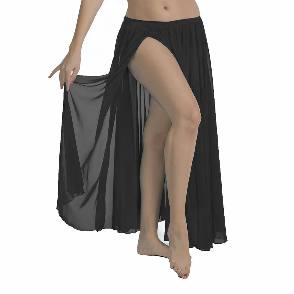 Miss Belly Dance Belly Dance Chiffon Skirt With Side Slit | SIMPLY SHEER 1 Miss Belly Dance Belly Dance Chiffon Skirt With Side Slit | SIMPLY SHEER