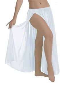 Miss Belly Dance Belly Dance Chiffon Skirt With Side Slit | SIMPLY SHEER