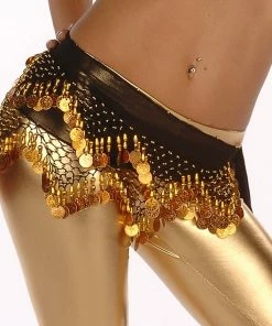 Miss Belly Dance Belly Dance Chiffon Training Model Hip Scarf | SERENE SUNSET BOTTOMS