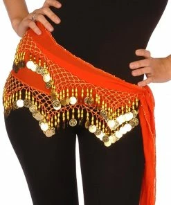 Miss Belly Dance Belly Dance Chiffon Training Model Hip Scarf | SERENE SUNSET BOTTOMS